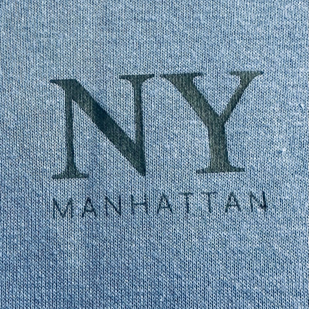 Primark Cares NY Manhattan Slate Blue Kangaroo Pocket Long Sleeve Hoodie